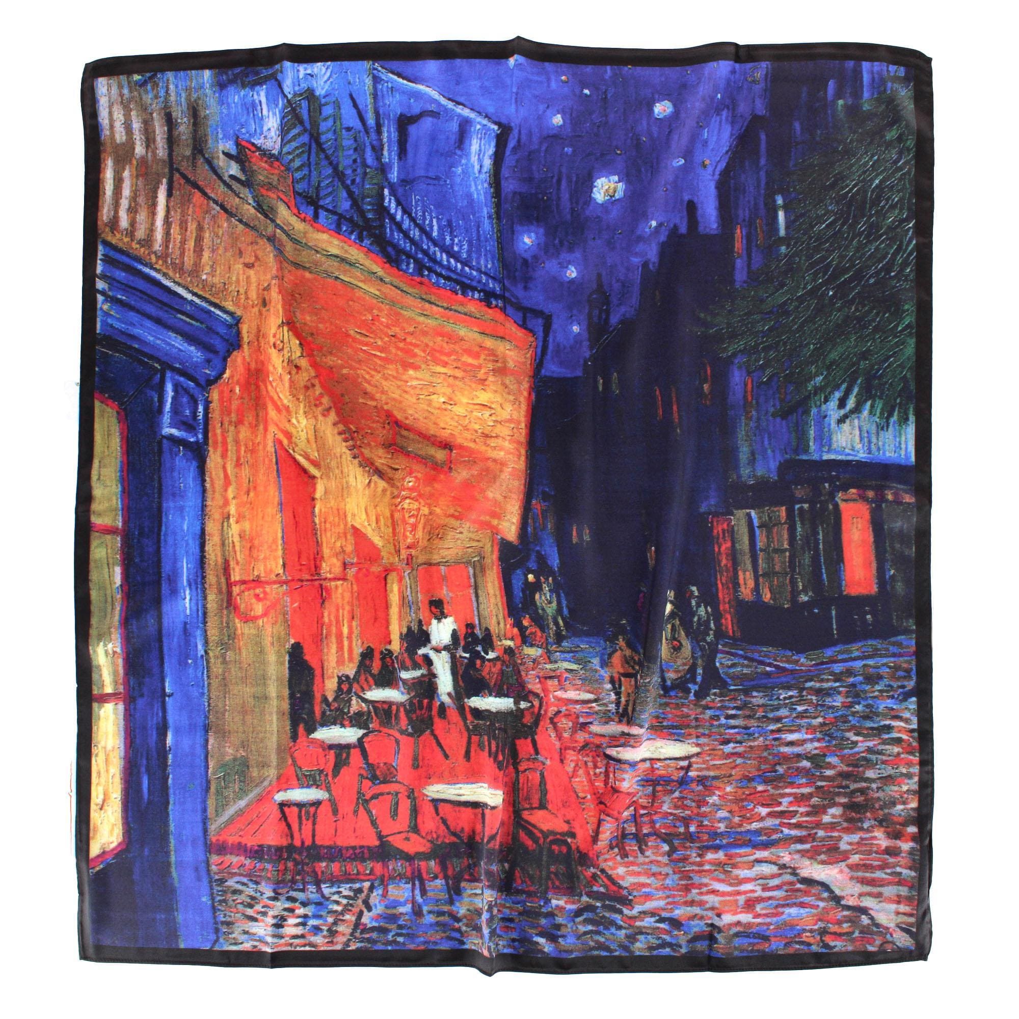 The Magic Scarf Company Women's Van Gogh Cafe Terrace Print Silky Scarf - Women's Van Gogh Cafe Terrace Print Silky Scarf