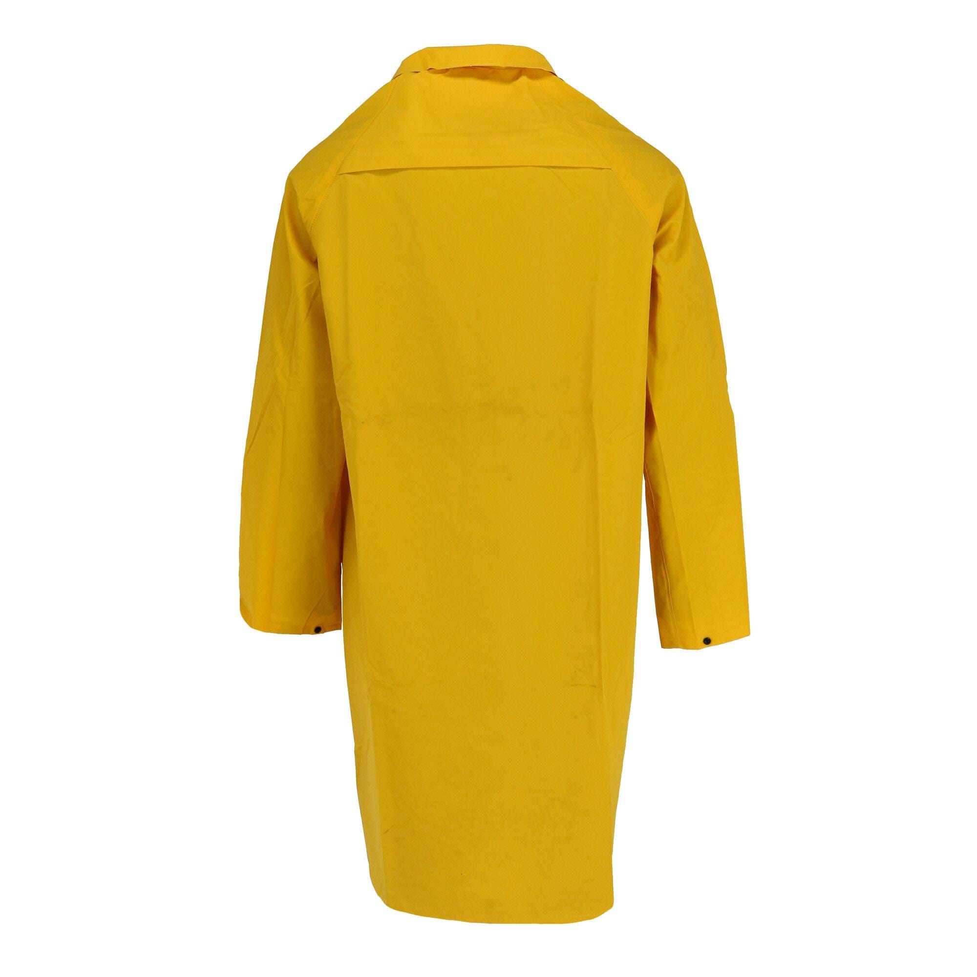 Tuff Grip Men's Rain Coat with Detachable Hood - Yellow