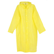 Adult Yellow One Size Hooded Rain Coat Reusable PEVA by 888