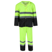 Adult High Visibility Rainsuit with Coat and Pants