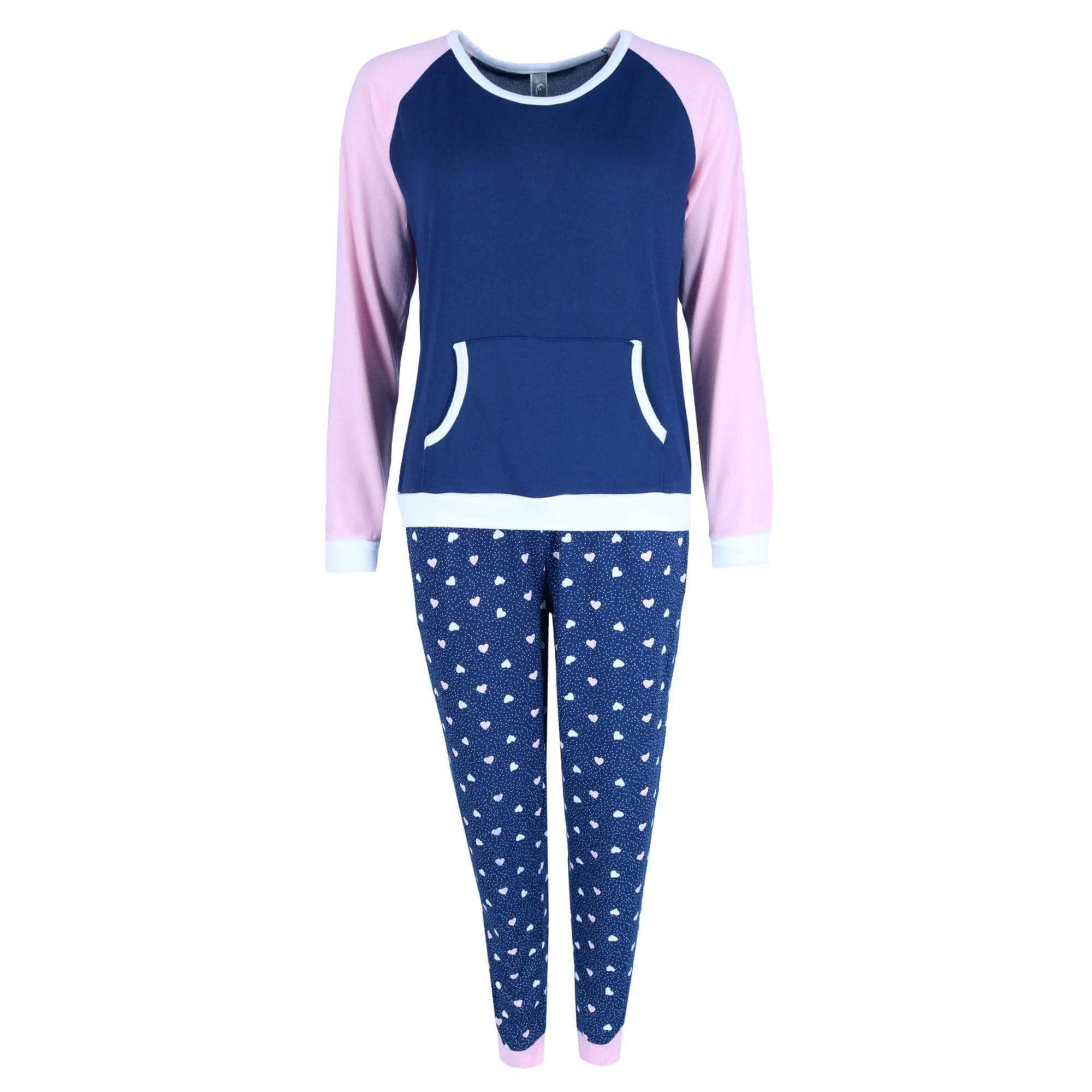 PJ Couture Women's Plus Size Heart Print Jogger PJ Set - Women's Plus Size Heart Print Jogger PJ Set