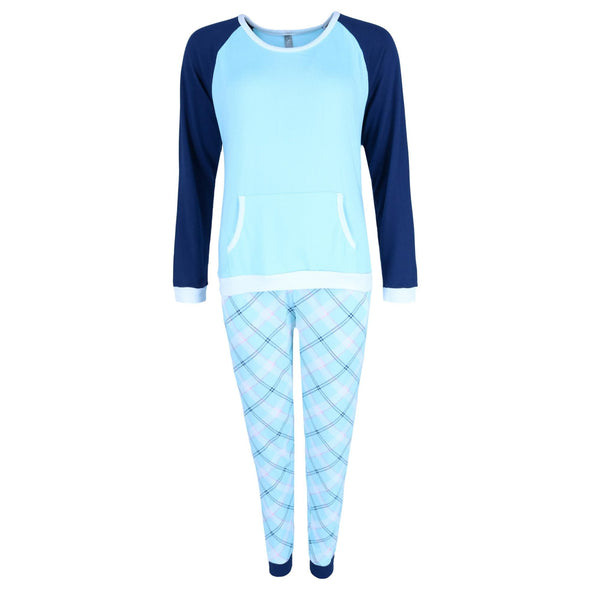 Women's Plaid Jogger PJ Set