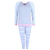 Women's Plus Size Stripe Print Jogger PJ Set