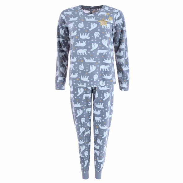 Women's Polar Bear Print Pajama Set