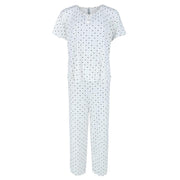 Women's Plus Size Hearts Short Sleeve Capri Set