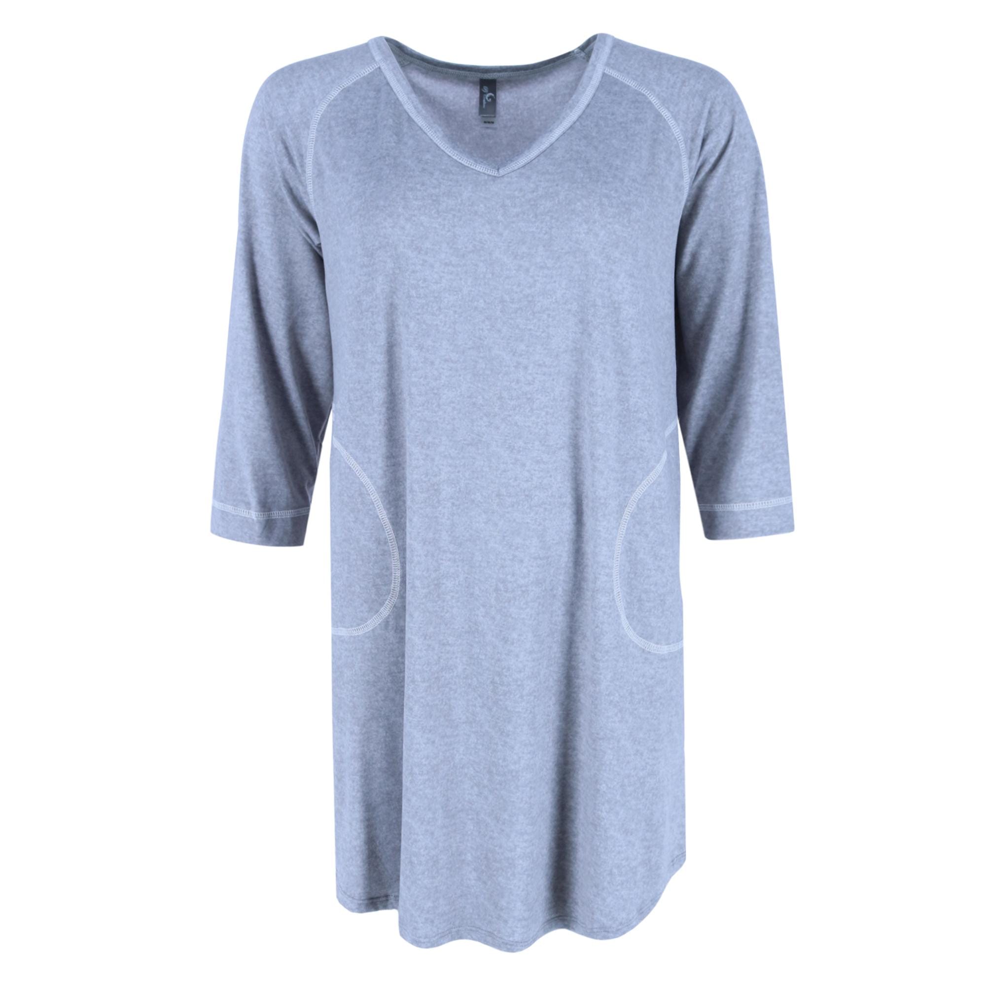 PJ Couture Women's 3/4 Sleeve Pajama Sleep Shirt