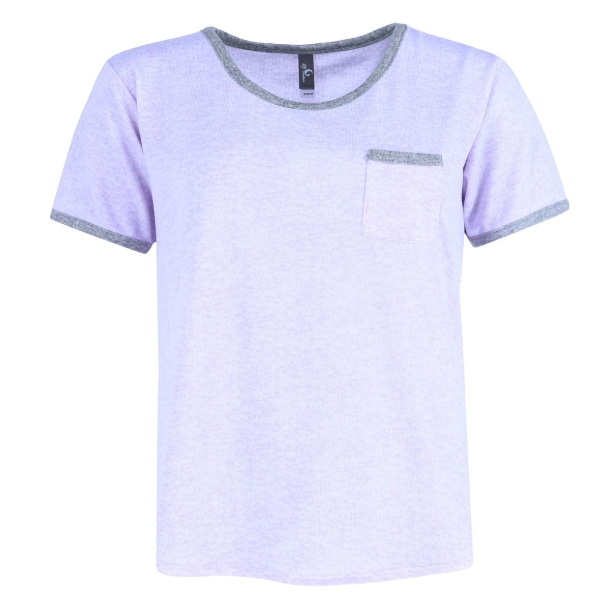PJ Couture Women's Solid Short Pajama Set - Purple
