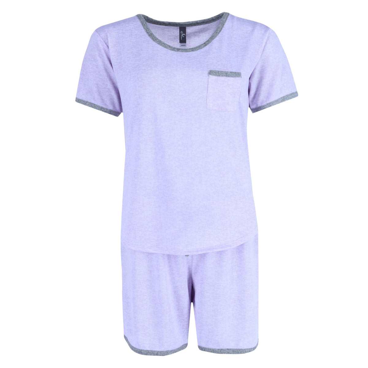 PJ Couture Women's Solid Short Pajama Set - Women's Solid Short Pajama Set