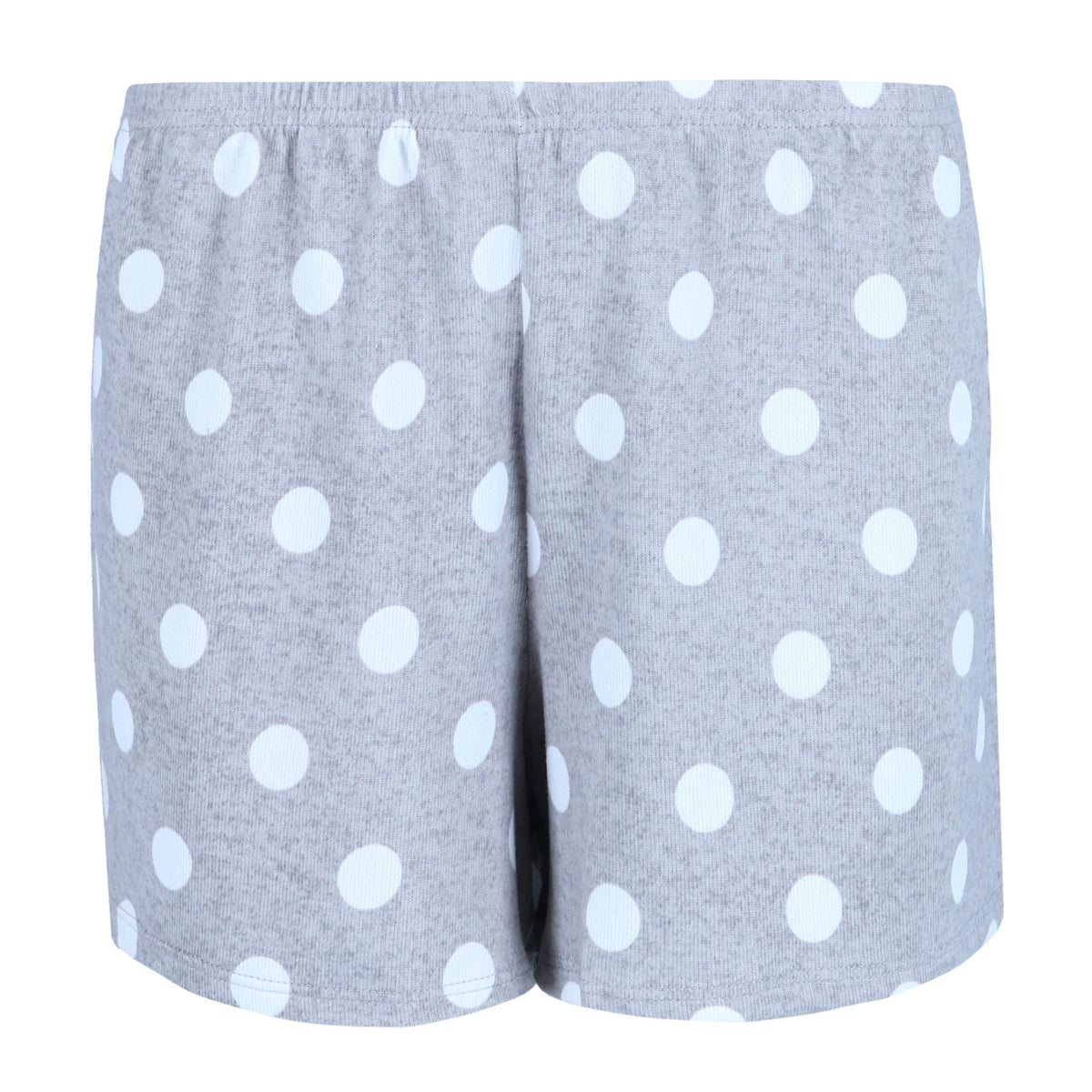 PJ Couture Women's Plus Size Polka Dot Pajama Short Set - Grey