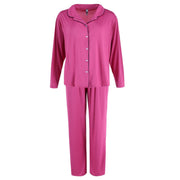 Women's Plus Size Notch Collar Pajama Set