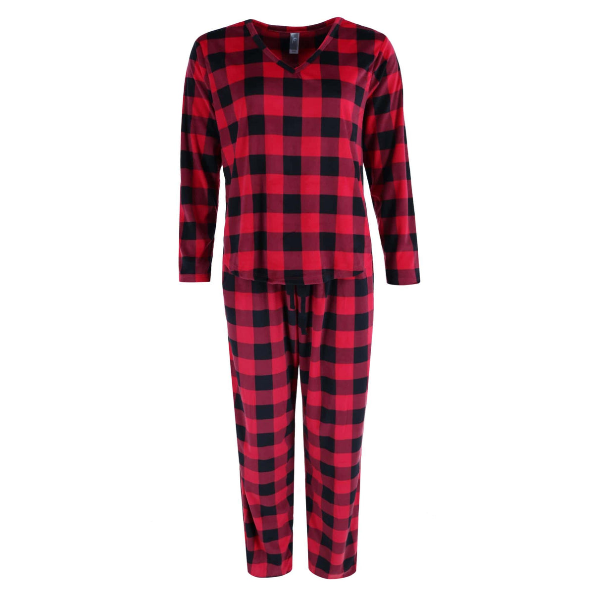 PJ Couture Women's Buffalo Plaid Pajama Sleep Set - Buffalo Plaid