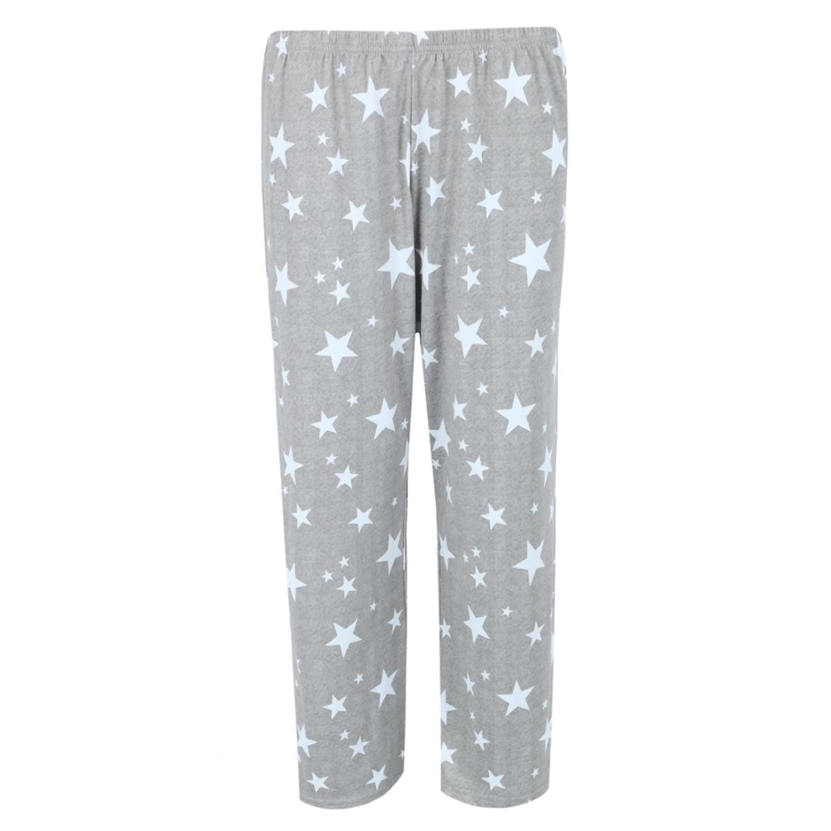 PJ Couture Women's Grey Star Notch Collar Capri Set - Grey