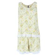 Women's Yellow Daisy Tank and Short PJ Set