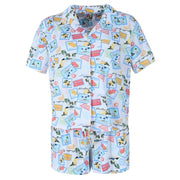 Women's Tropical Vacation Notch Collar Short Set