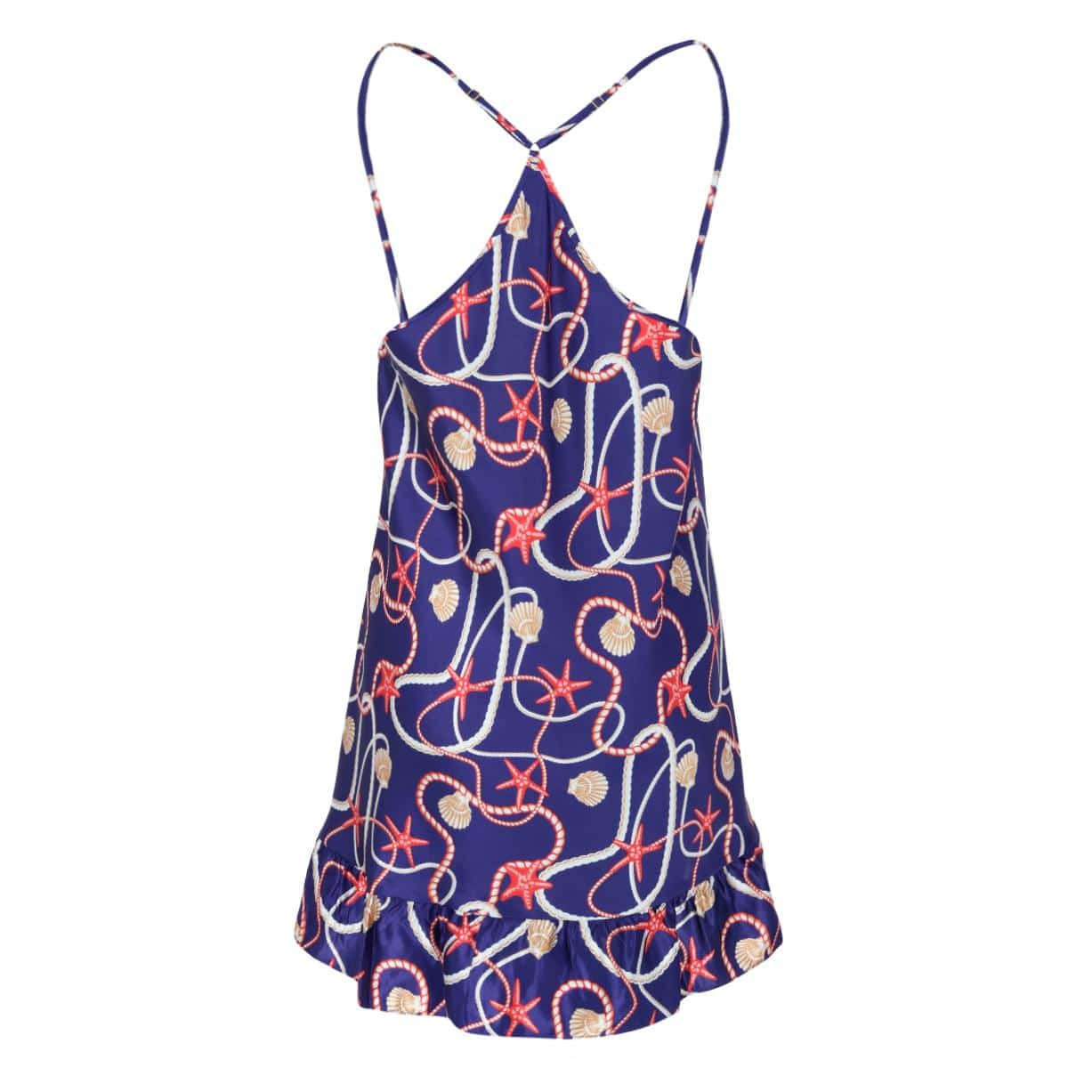 PJ Couture Women's Nautical Cami Chemise - Navy