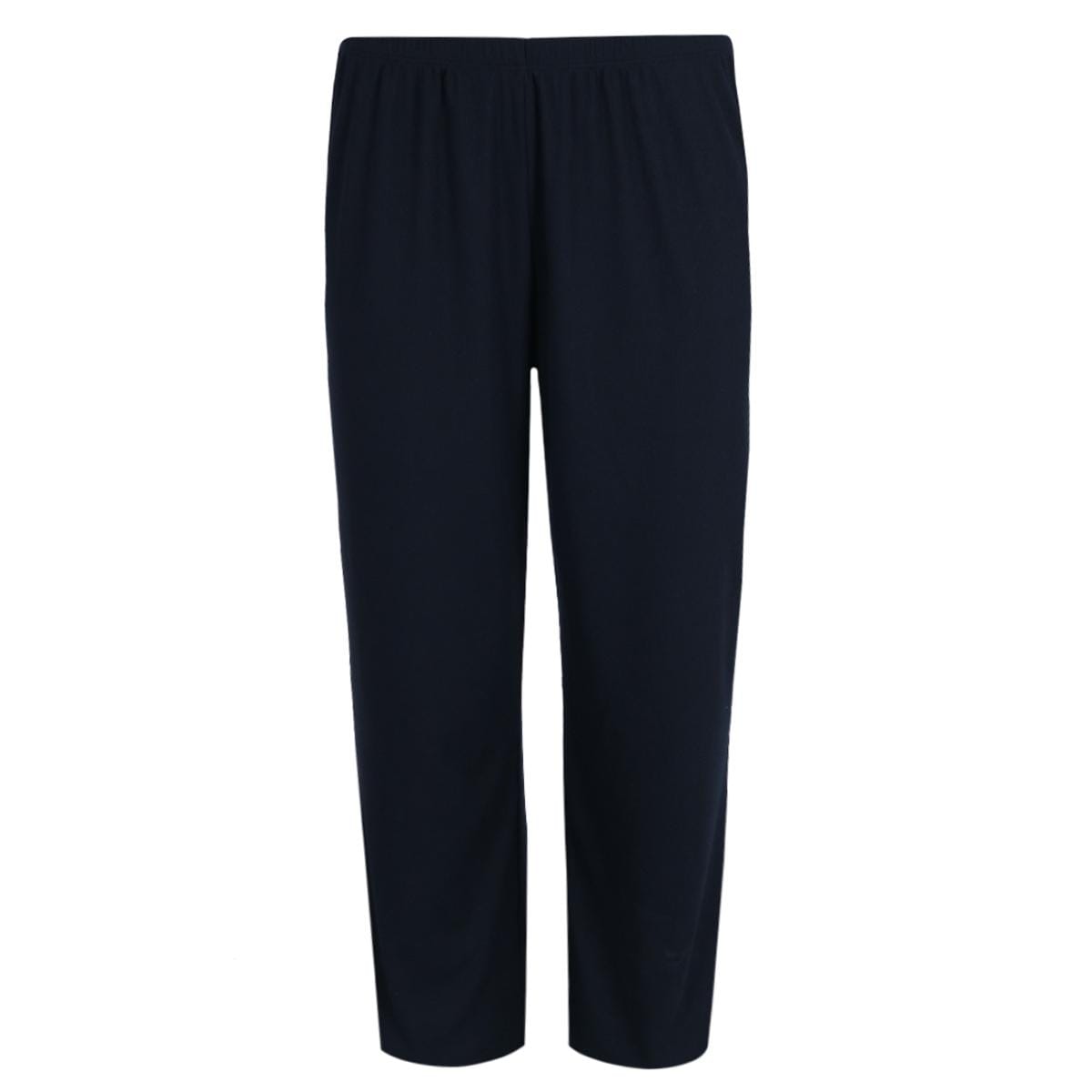 PJ Couture Women's Button Down Wavy Notch Collar Short Sleeve Capri Set - Black