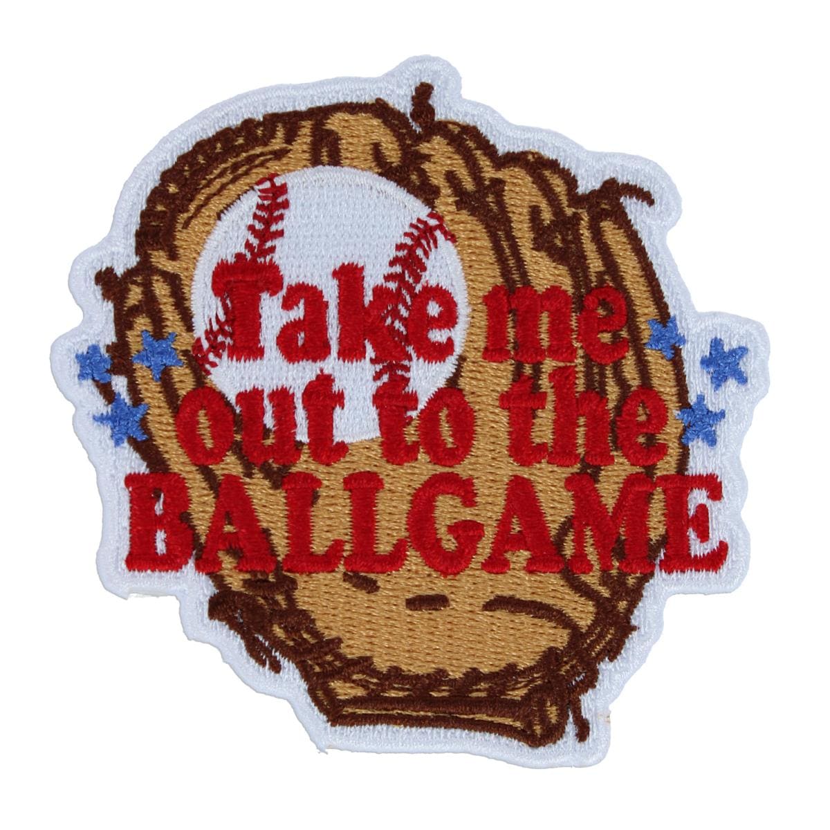 CTM® Take Me Out to The Ball Game Embroidered Patch - Take Me Out to The Ball Game Embroidered Patch