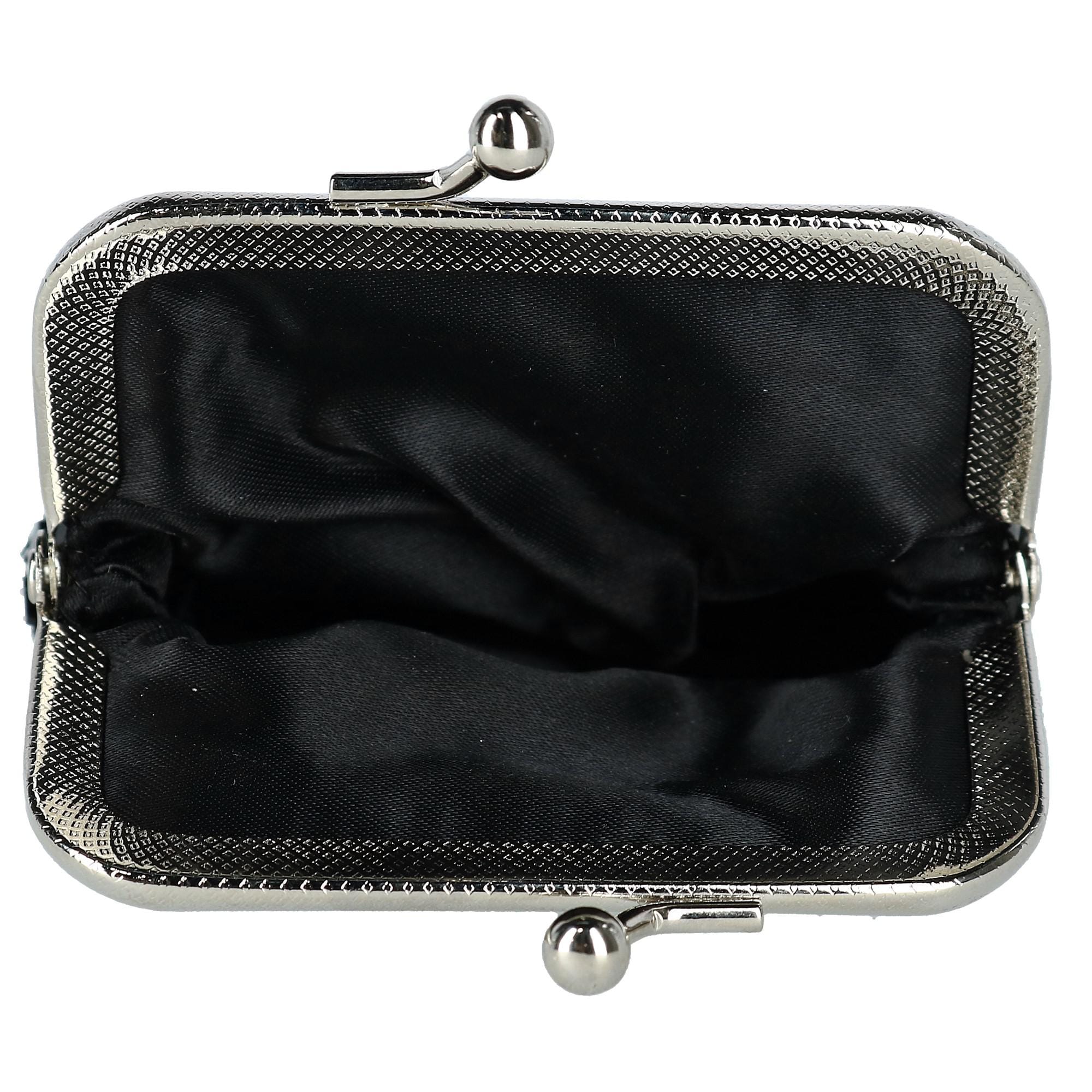 CTM® Women's Mesh Cigarette Case with Lighter Pocket and Kiss Lock Closure - Black