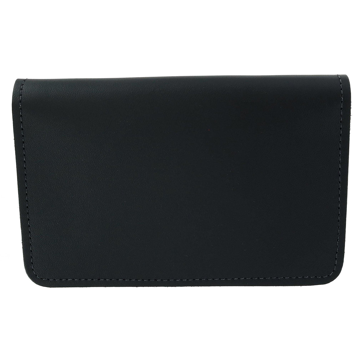 CTM® Leather Top Stub Checkbook Cover Wallet