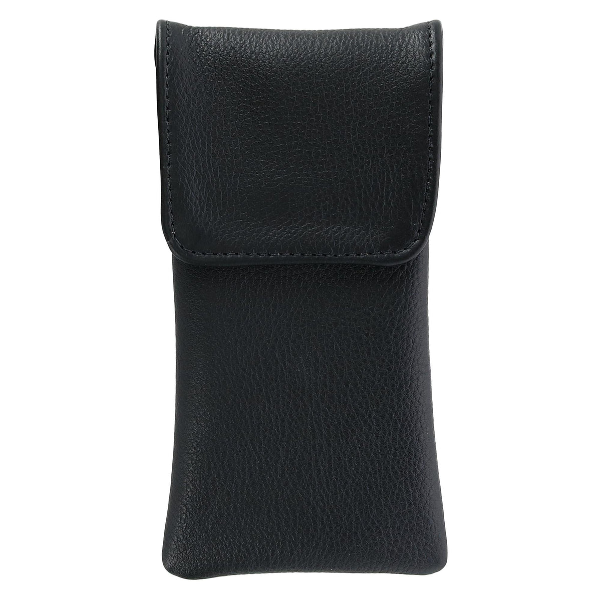 CTM® Leather Eyeglass Case with Holster Clip
