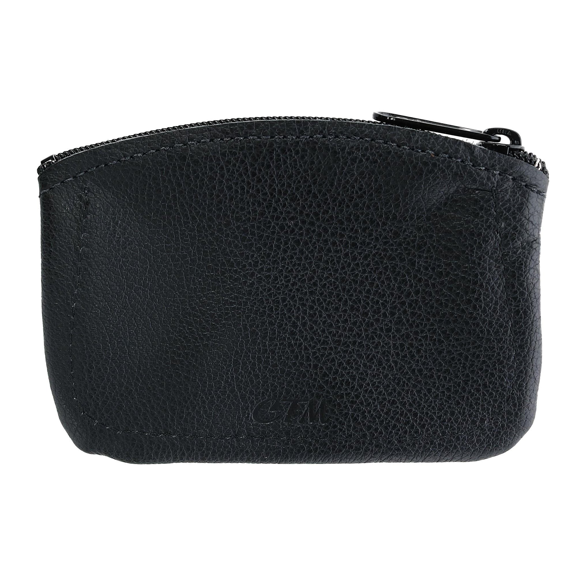 CTM® Leather Credit Card Pouch and Coin Holder - Black