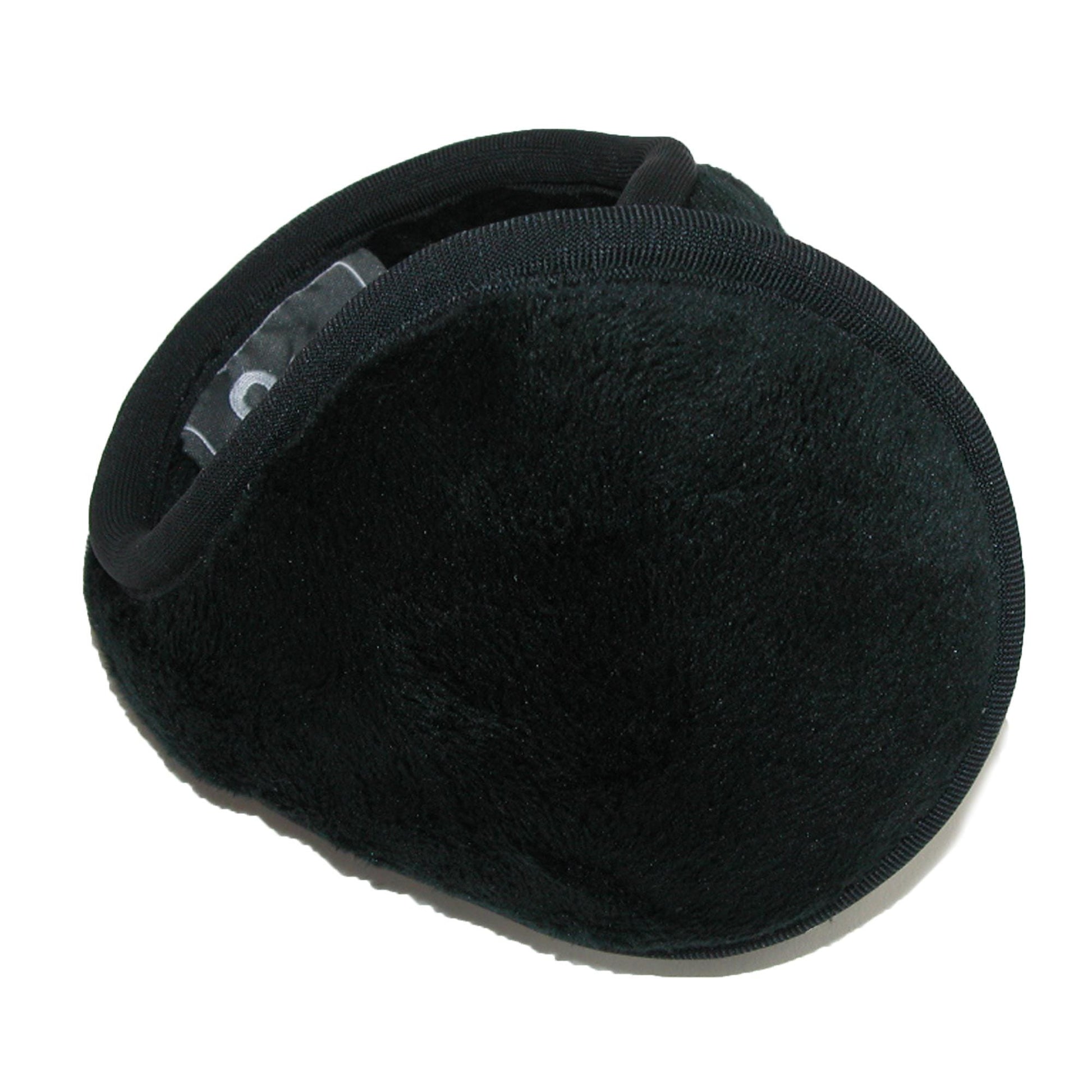 180s Plush Fleece Adjustable Winter Ear Warmers - Black