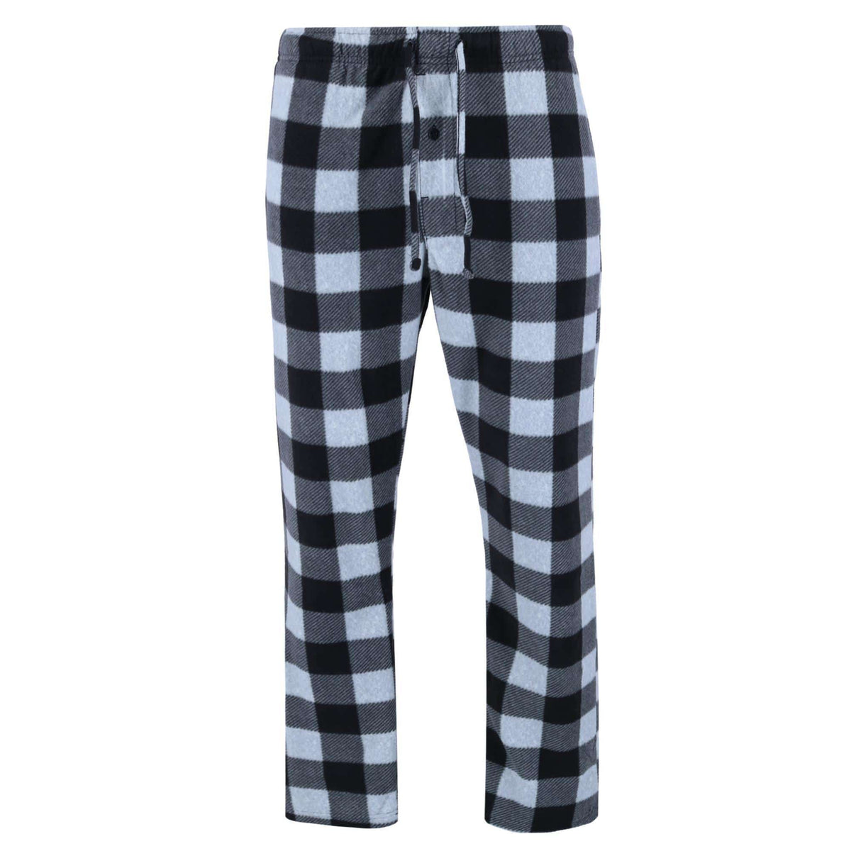 Hanes Men's Fleece Pajama Pants - Grey Buffalo Plaid