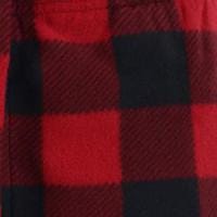 Hanes Men's Fleece Pajama Pants - Red Buffalo Plaid