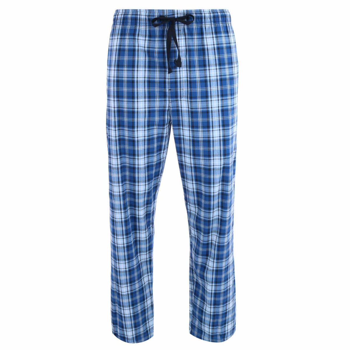 Hanes Men's Big & Tall Comfort Flex Plaid Pajama Lounge Pant - Blue