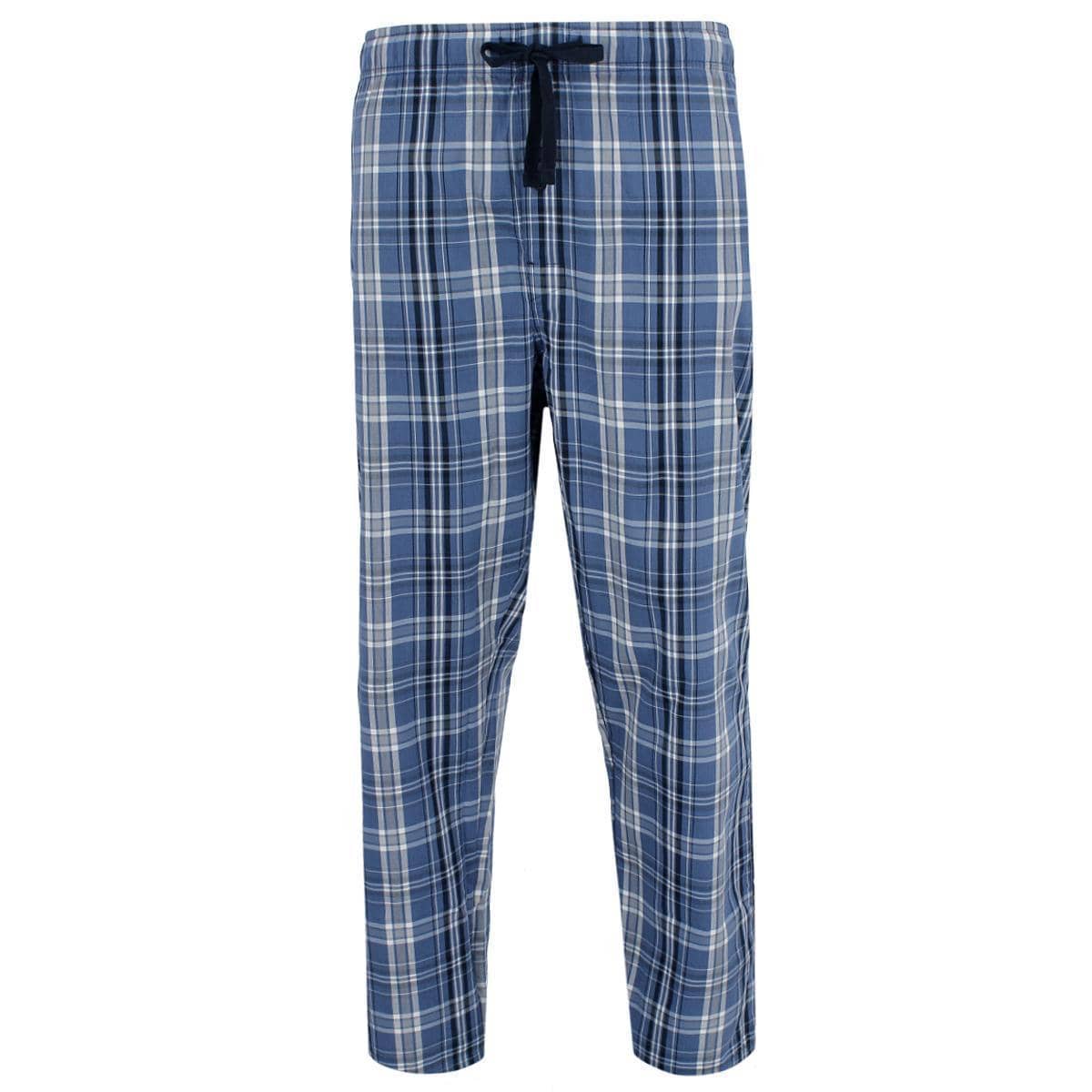 Hanes Men's Big & Tall Comfort Flex Plaid Pajama Lounge Pant - Blue/Black