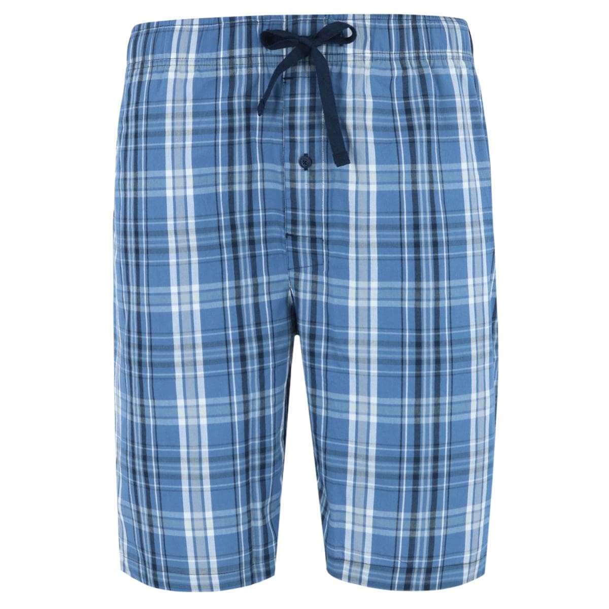 Hanes Men's Woven Tagless Plaid Shorts (Pack of 2) - Red/Blue Plaid