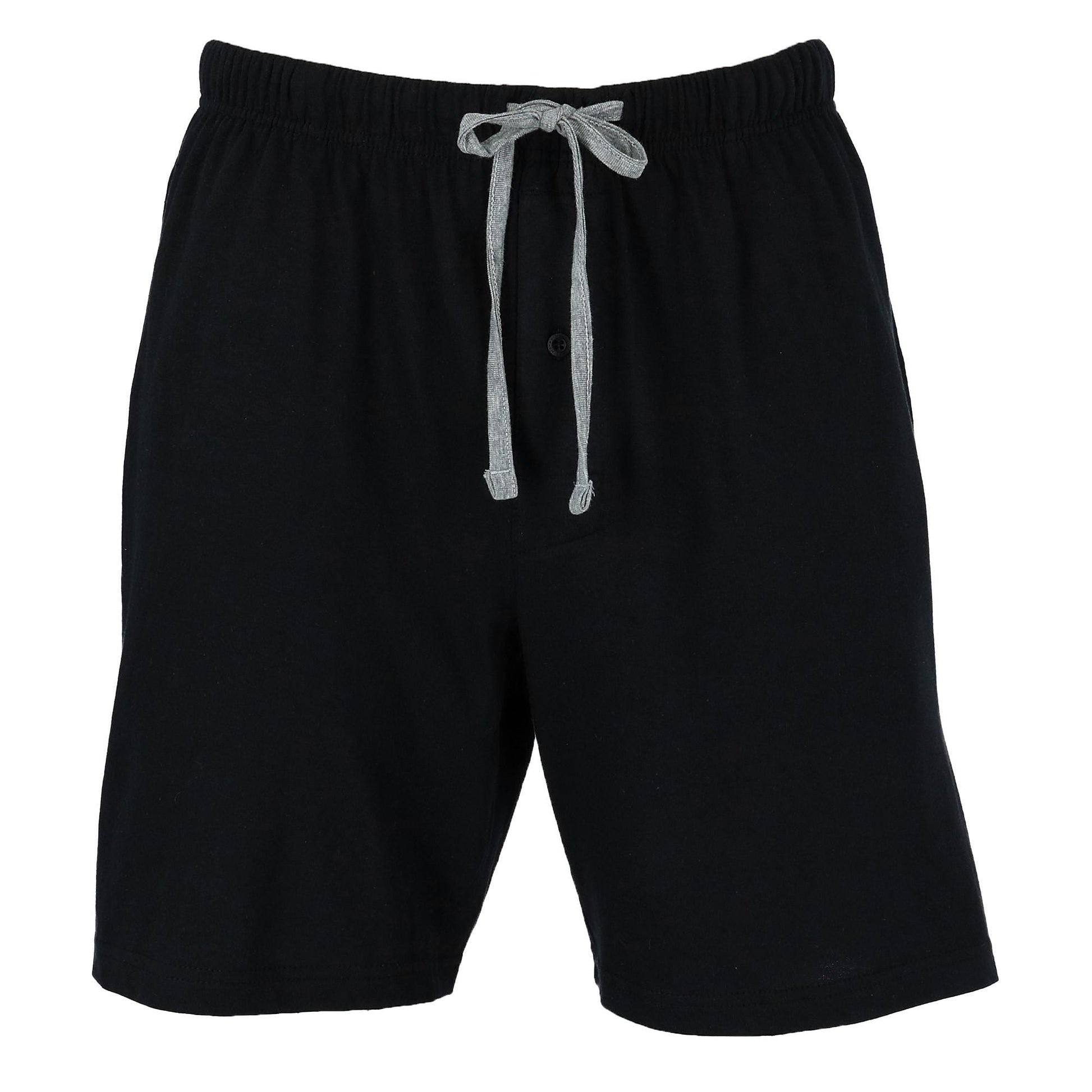 Hanes Men's Jersey Knit Cotton Button Fly Pajama Sleep Shorts