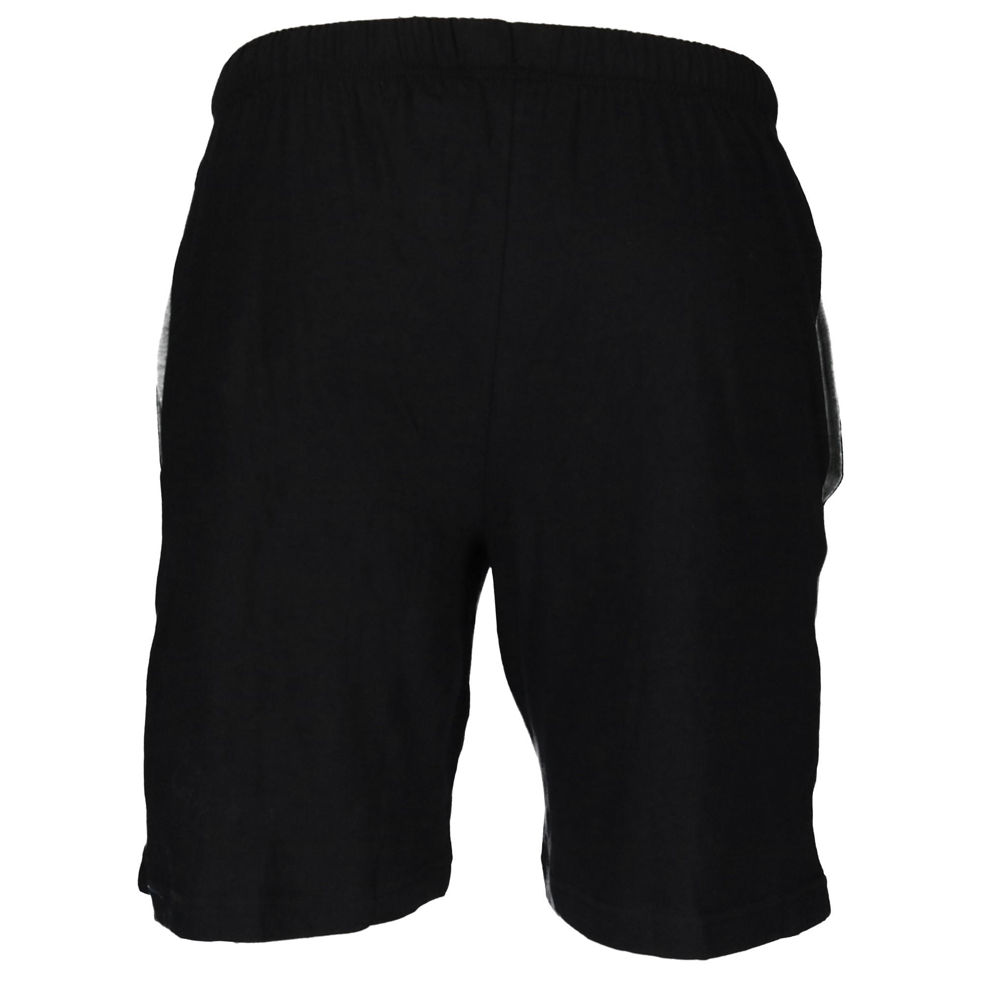 Hanes Men's Jersey Knit Cotton Button Fly Pajama Sleep Shorts - New Black