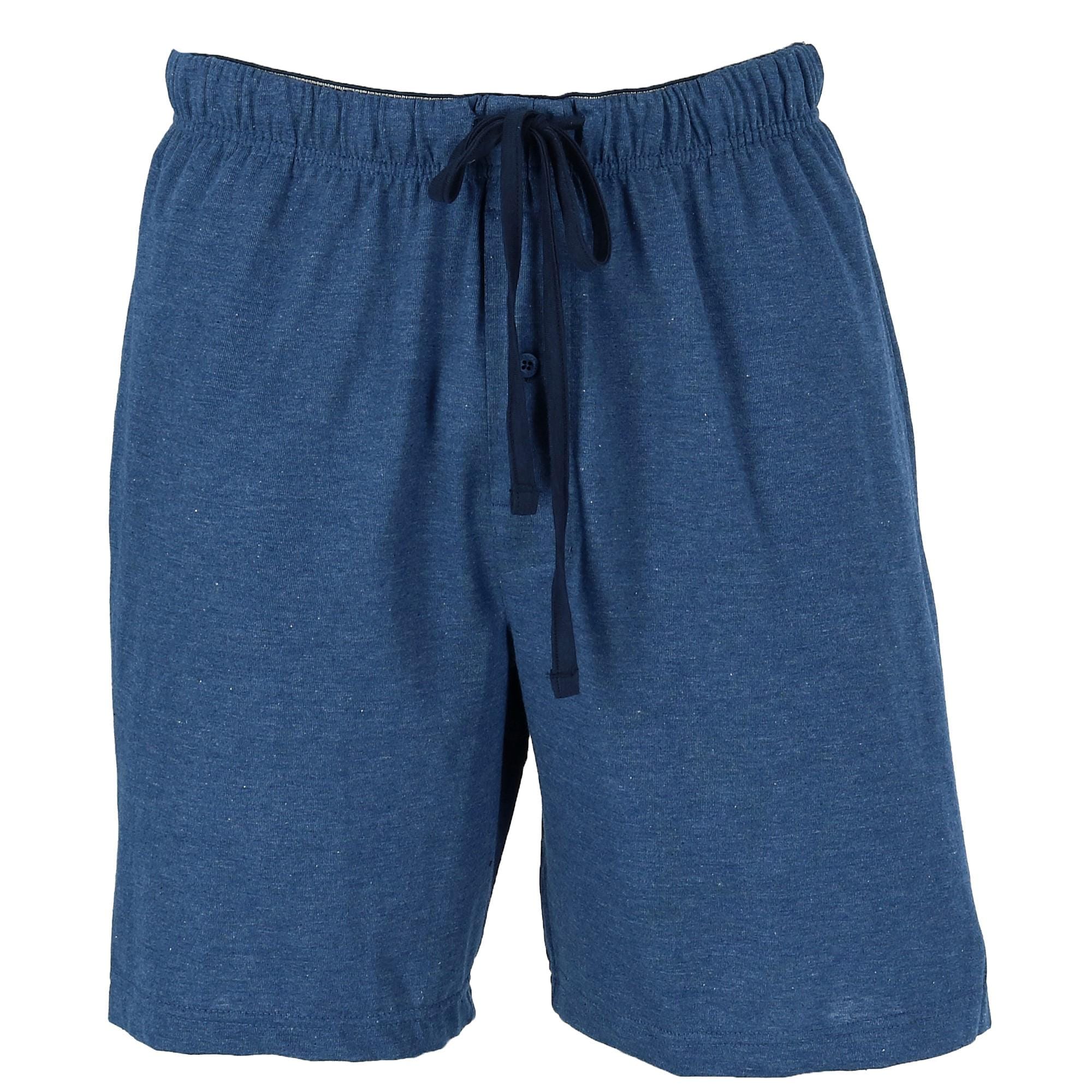 Hanes Men's Jersey Knit Cotton Button Fly Pajama Sleep Shorts