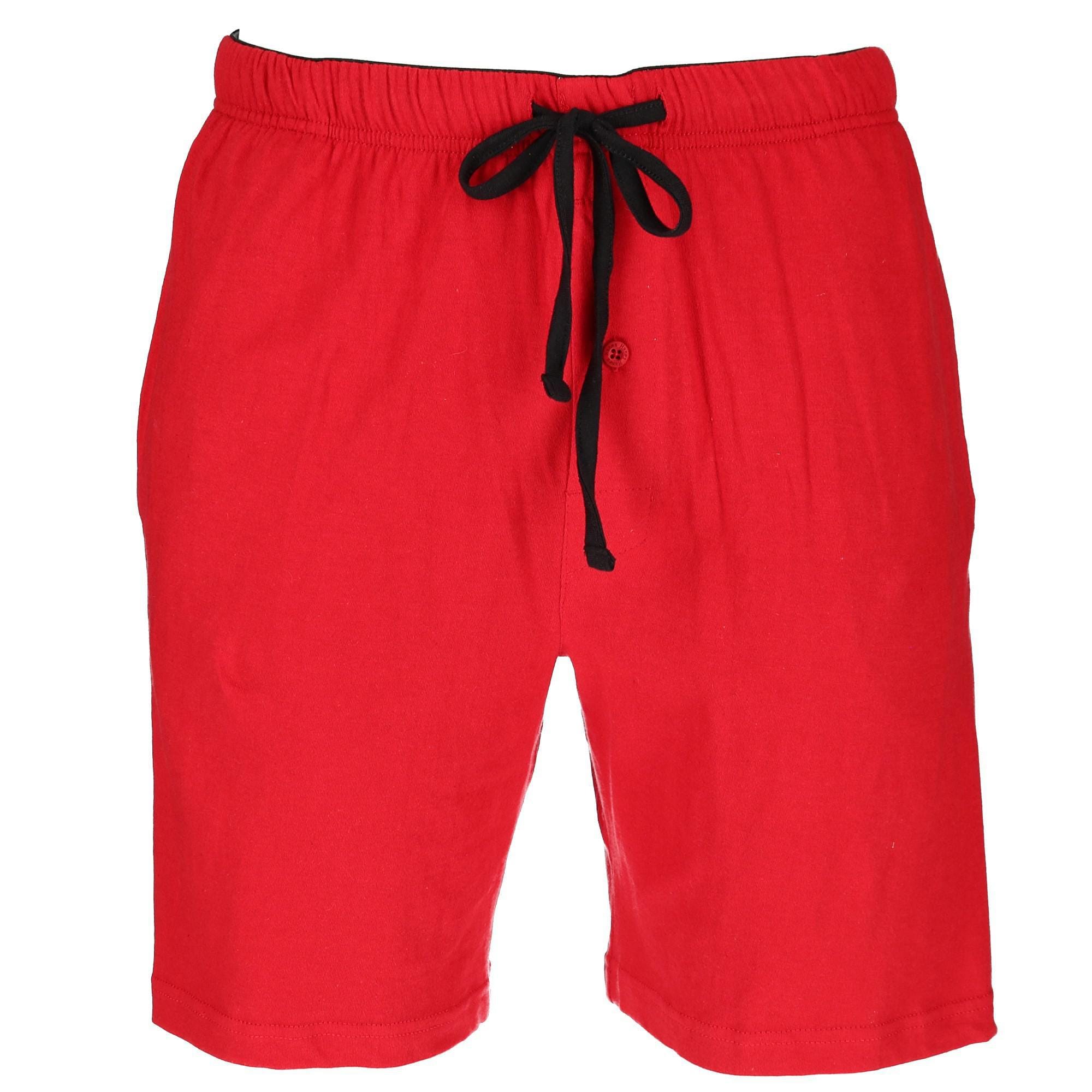 Hanes Men's Jersey Knit Cotton Button Fly Pajama Sleep Shorts