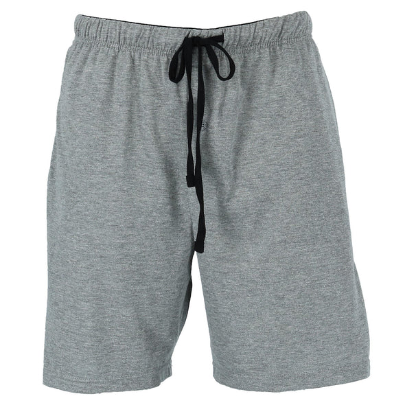Men's Jersey Knit Cotton Button Fly Pajama Sleep Shorts