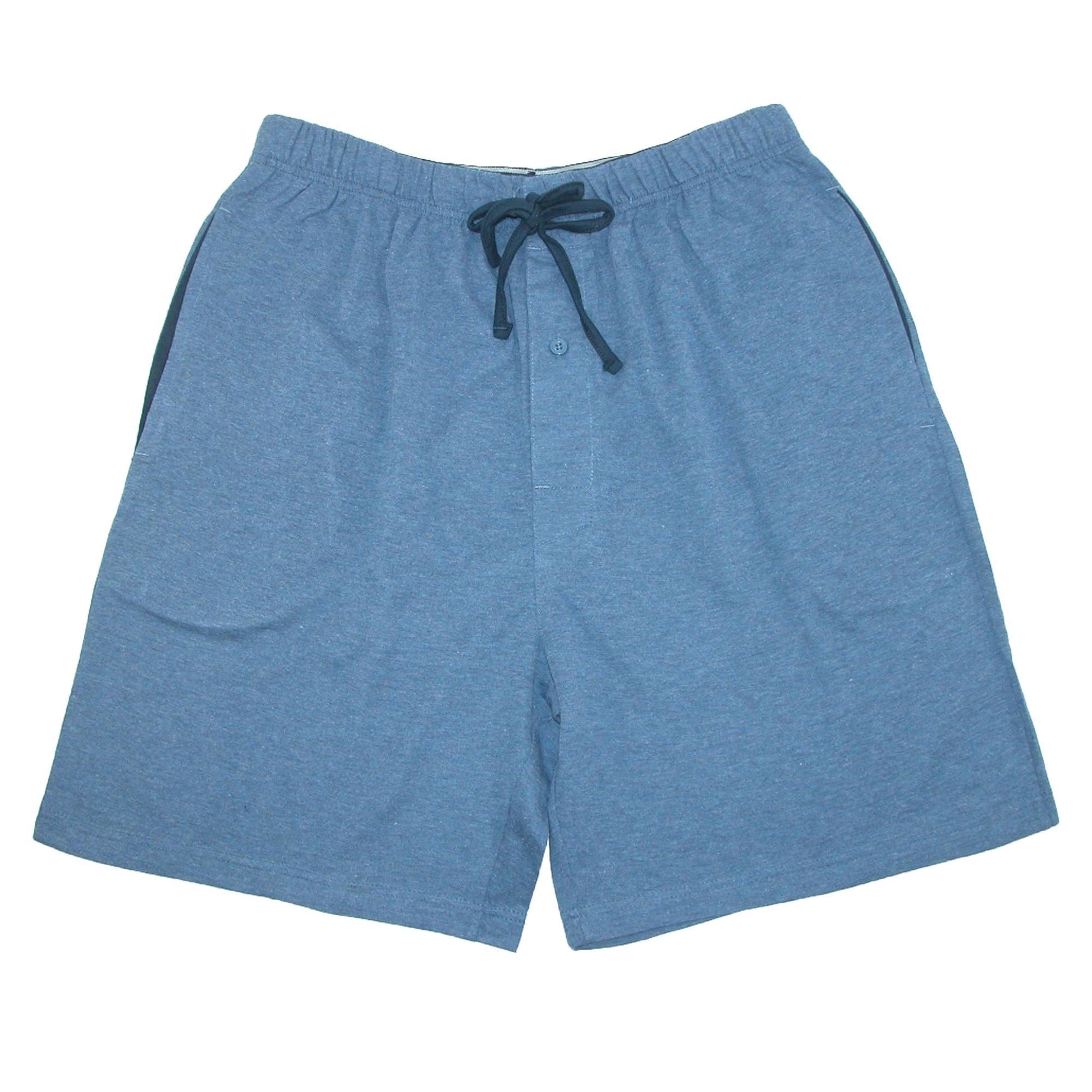 Hanes Mens Big & Tall Jersey Knit Cotton Button Fly Pajama Sleep Shorts