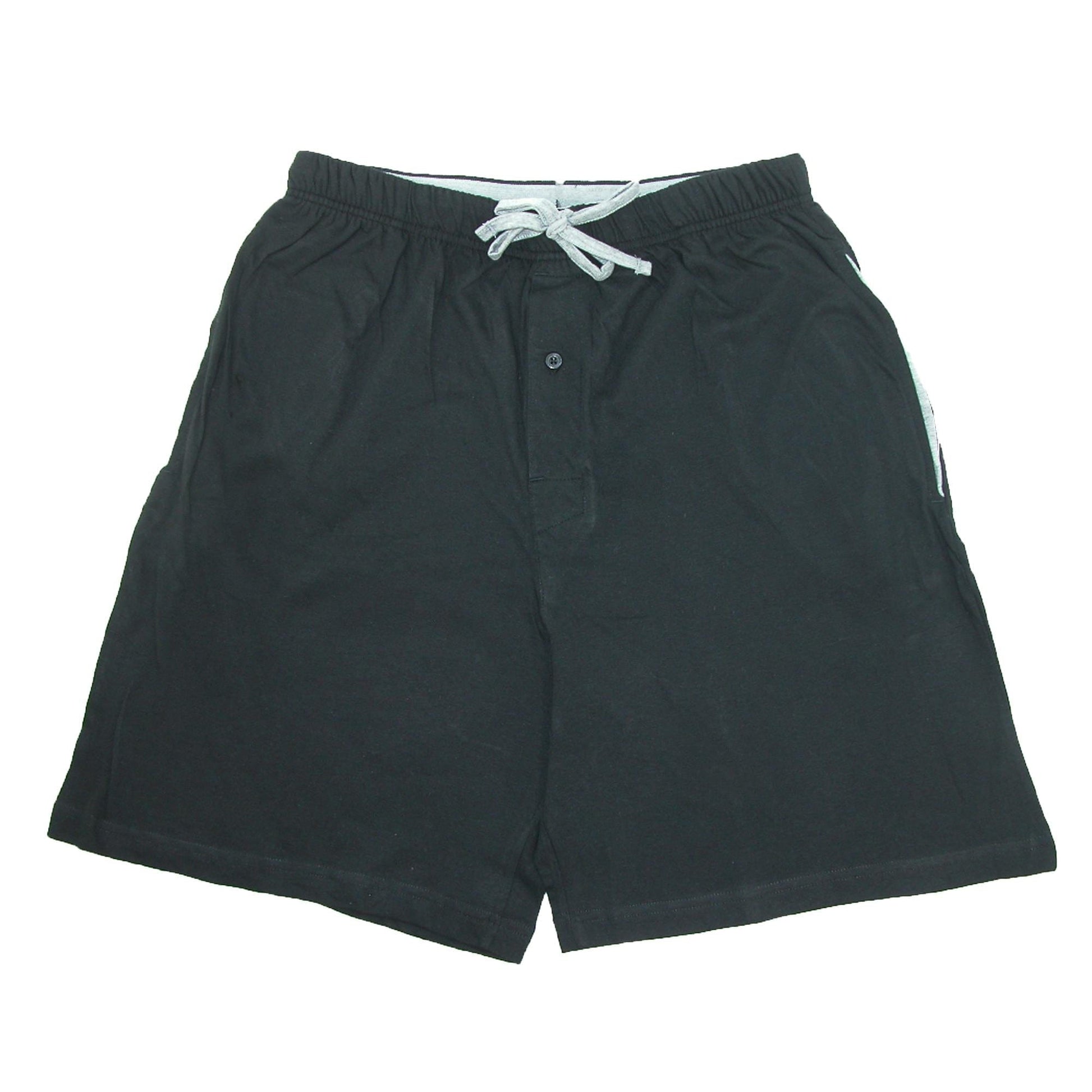 Hanes Mens Big & Tall Jersey Knit Cotton Button Fly Pajama Sleep Shorts - Mens Big & Tall Jersey Knit Cotton Button Fly Pajama Sleep Shorts