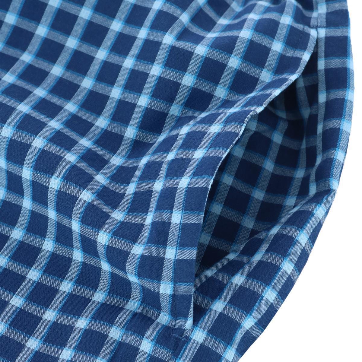 Hanes Men's Woven Cotton Pajama Sleep Shorts - Gala Navy