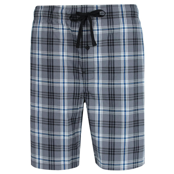 Men's Woven Cotton Pajama Sleep Shorts