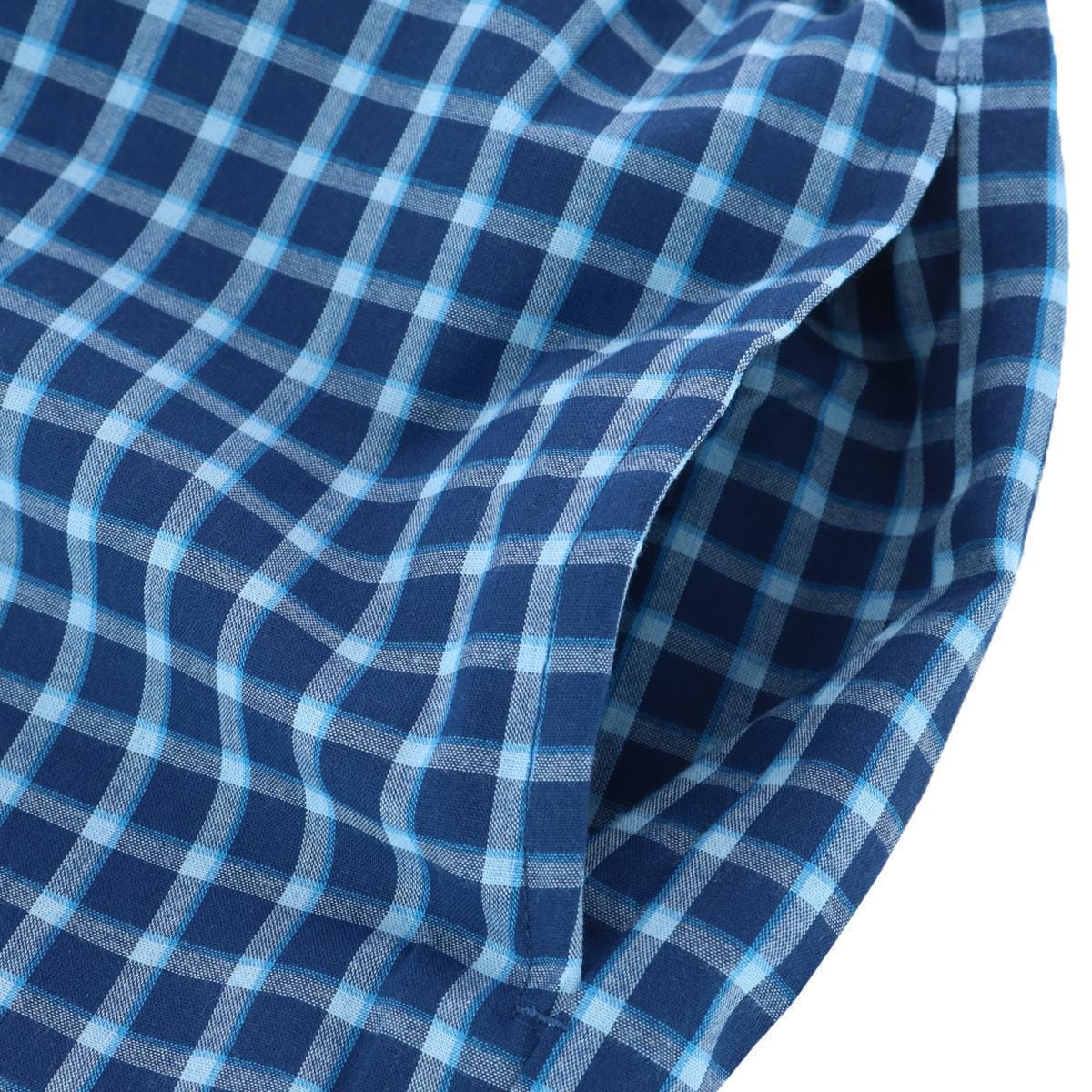 Hanes Men's Big and Tall Woven Cotton Pajama Sleep Shorts - Gala Navy