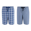 Men's Big and Tall Woven Cotton Pajama Sleep Shorts (Pack of 2)