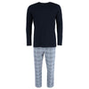 Men's Cotton Long Sleeve Shirt and Flannel Pajama Pants