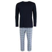 Mens Big & Tall Cotton Long Sleeve Shirt and Flannel Pajama Pants
