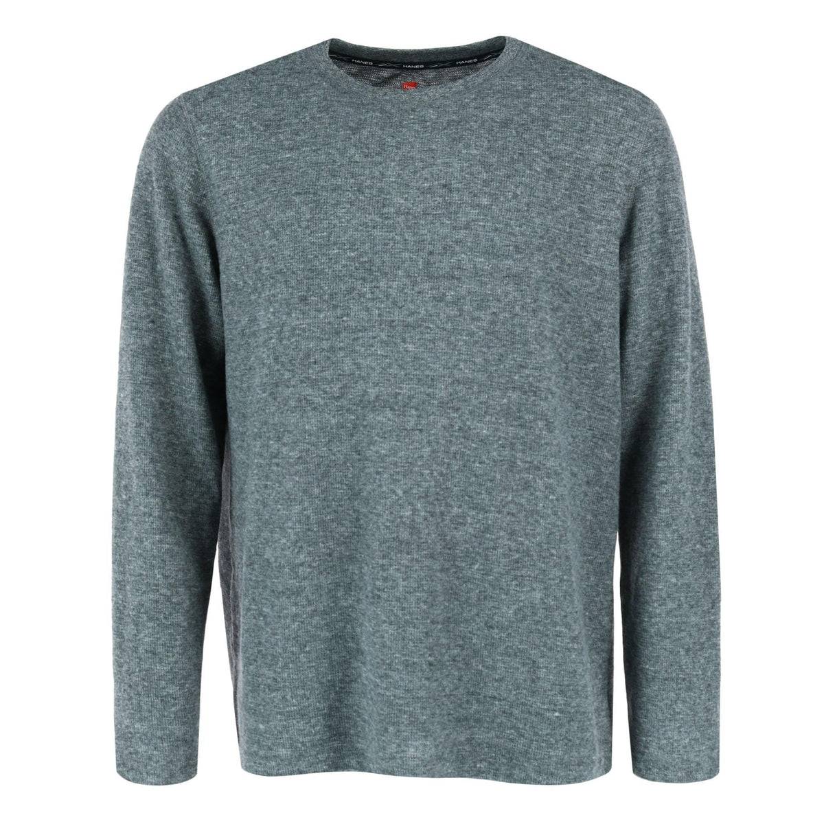 Hanes Men's X Temp Micro Fleece Thermal Set - Charcoal with Red Plaid