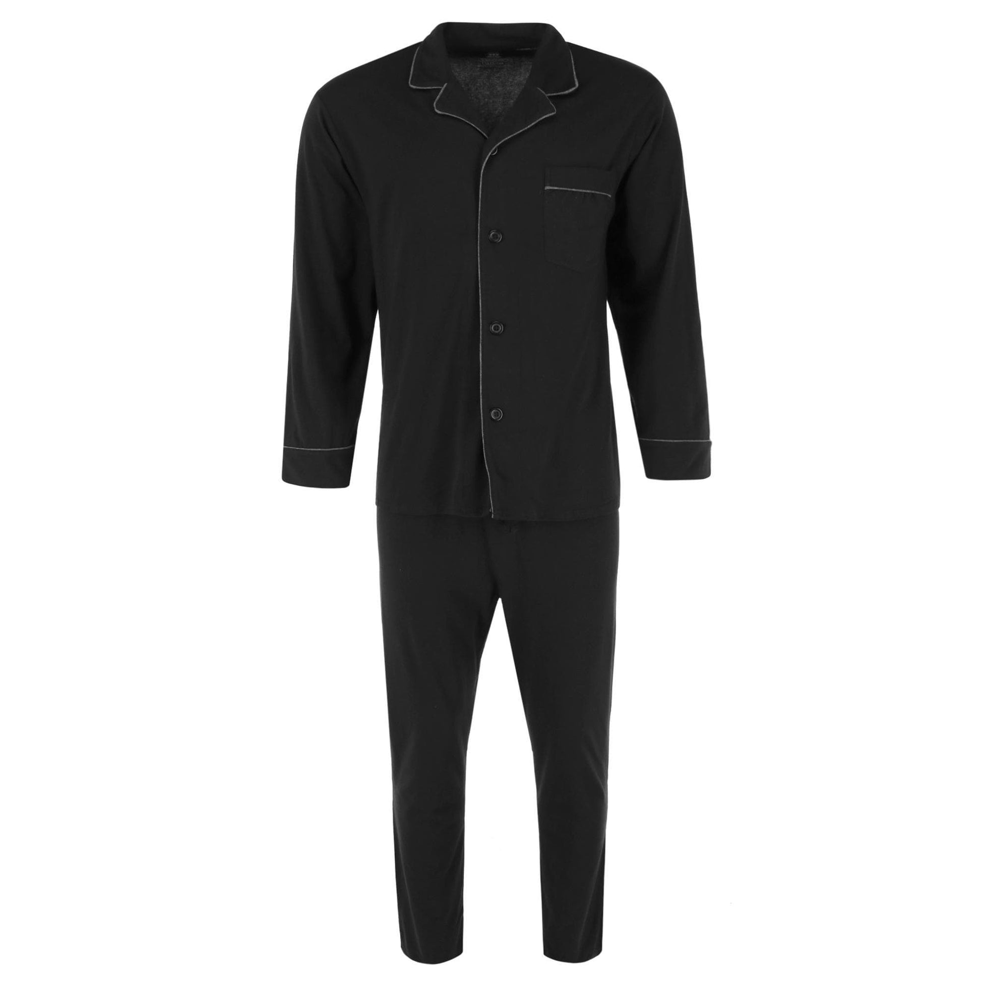 Hanes Men's Two Piece Sleep Set - Black