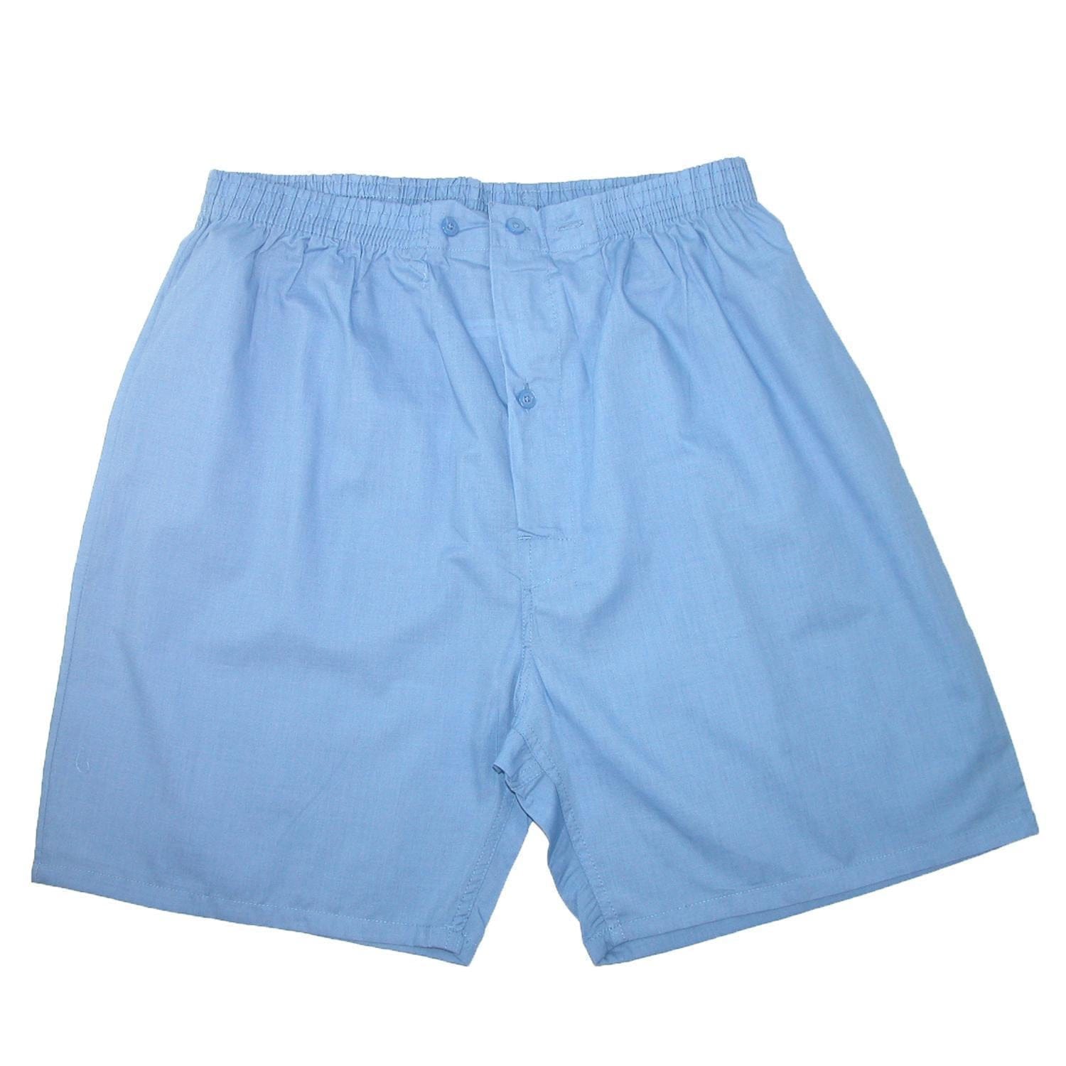 Hanes Men's Short Sleeve Short Leg Pajama Set - Blue
