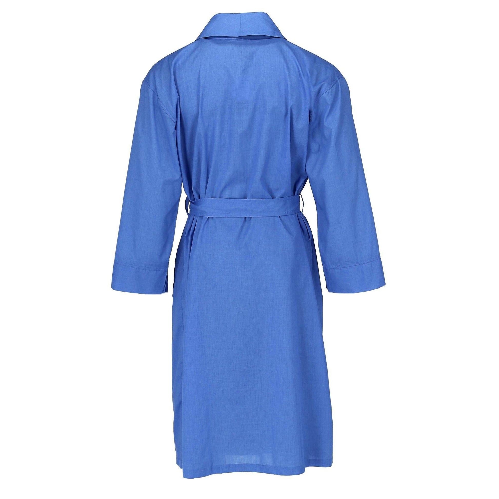 Hanes Men's Lightweight Woven Broadcloth Robe - Blue