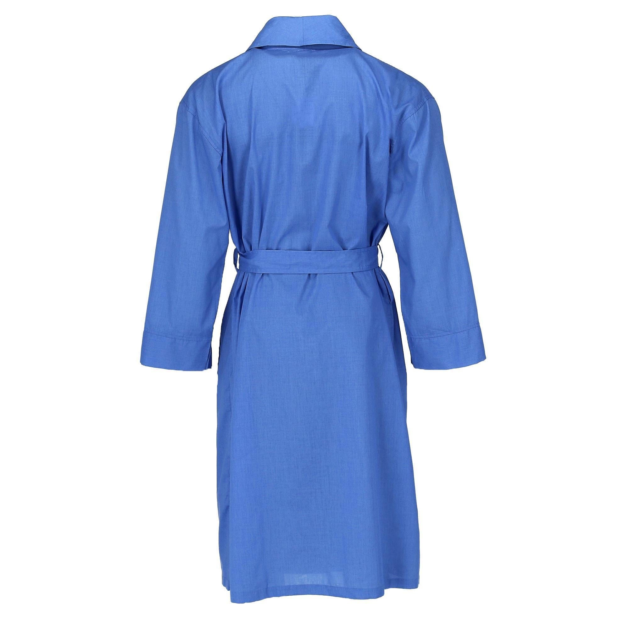 Hanes Men's Lightweight Woven Broadcloth Robe - Blue