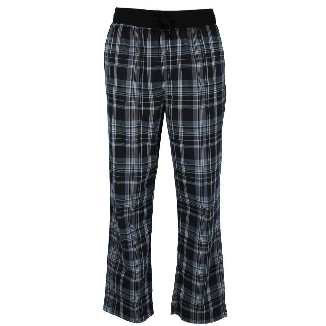 Hanes Men's Tank Top and Woven Pajama Pant Set - Gray/Black Plaid